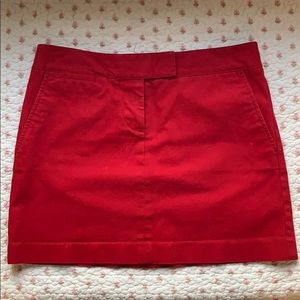 J.Crew red cotton skirt vintage size 4